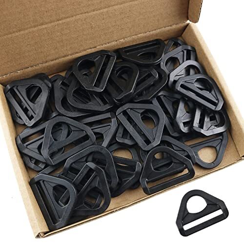 Adjuster Triangle 40PCS 1Inch / 25mm Plastic Adjuster Triangle Buckle with Bar