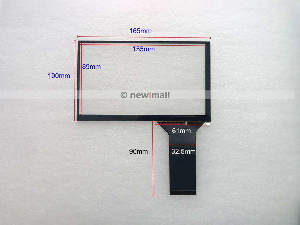 7" inch USB Multi-point capacitive Touch Screen Digitizer For 16:9 TFT LCD Panel