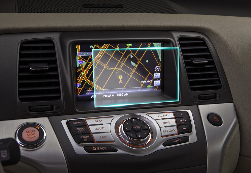 Crystal Clear Screen Protector for 2011 Nissan Murano Vehicle Navigation