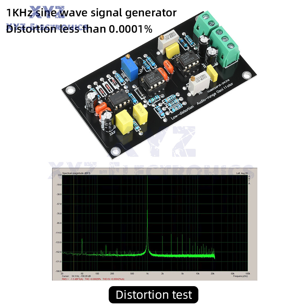 1KHz Sine Wave Signal Generator Frequency Oscillator Circuit Board Module ±15V