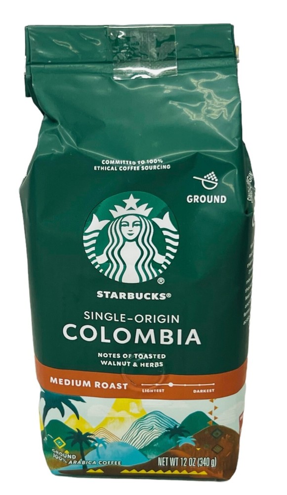 Starbucks Colombia Ground Medium Roast Coffee 12 oz