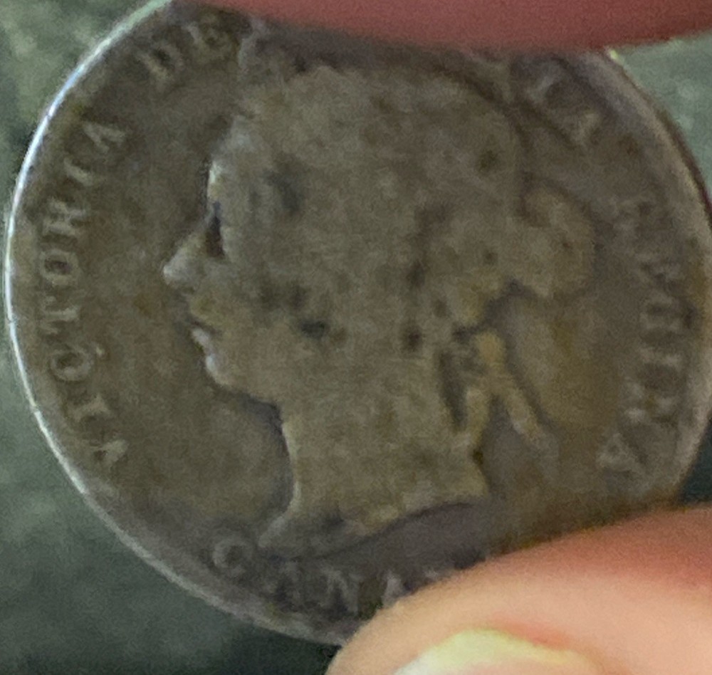 1891 Canada 25 Cents Silver Coin