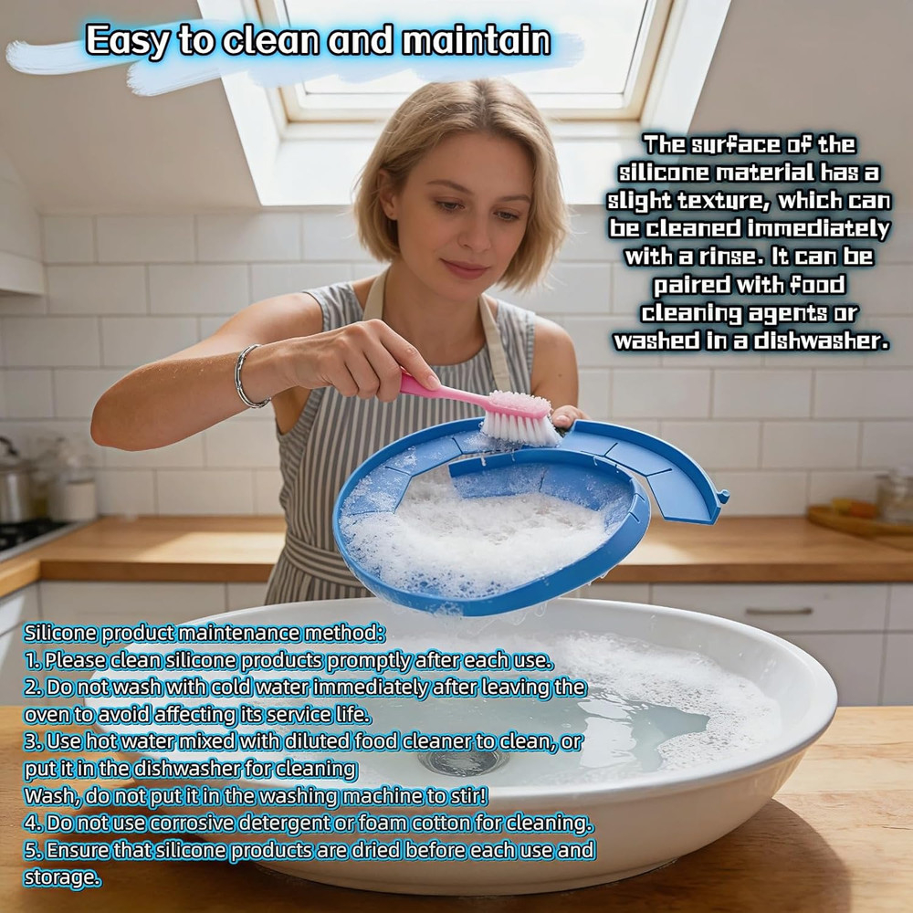 Adjustable Silicone Pie Crust Shield | 8.7-11.4" Reusable Baking Guard | Prevent