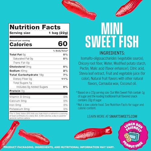 Smart Sweets Mini Sweet Fish Multipack, 6.24 Ounce