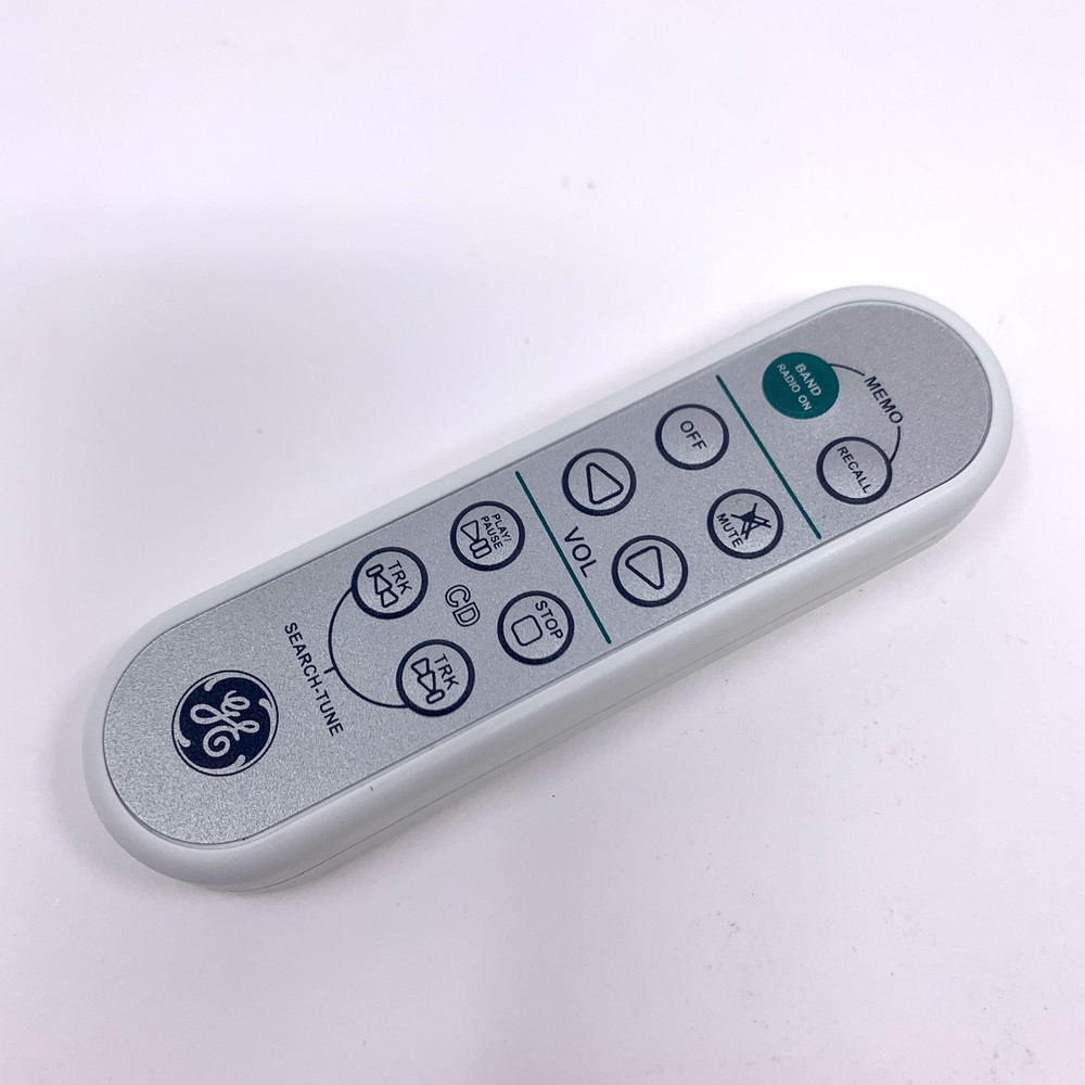 General Electric Remote GE Spacemaker 7-5295A Slim AM FM CD Remote Tested EUC
