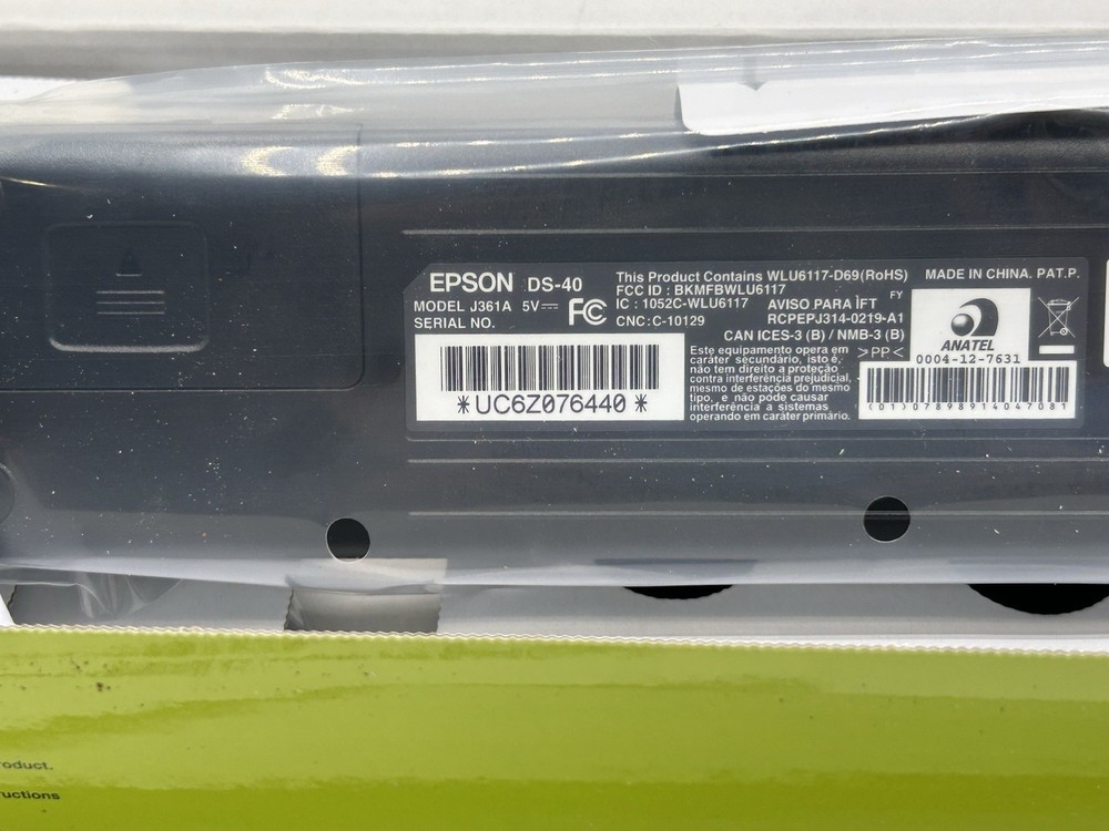 Epson WorkForce DS-40 Portable, Compact Scanner New