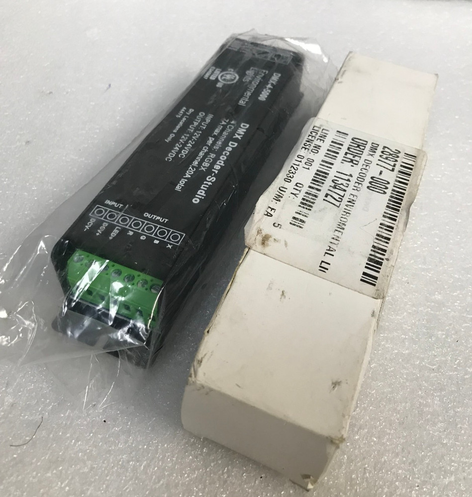 Lot Of 2 Environmental Lights DMX-4-5000 Decoder Studio