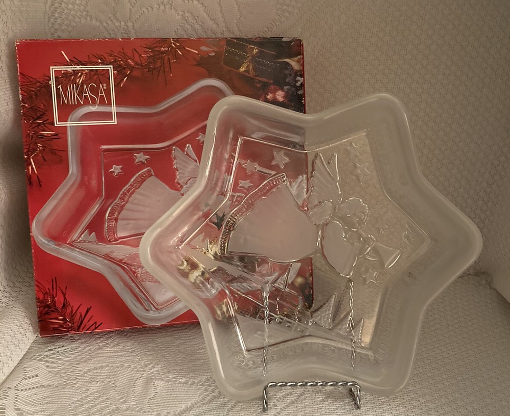 holiday crystal cut glass