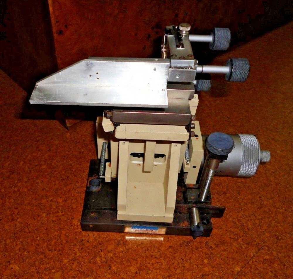Goodfellow Micro Stage X/Y/Z Positioner Starrett 465 Micropositioner