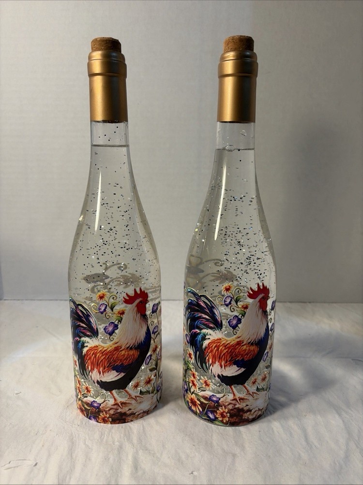 Rooster Glitter Globe Bottle Exclusive Light-lot 2