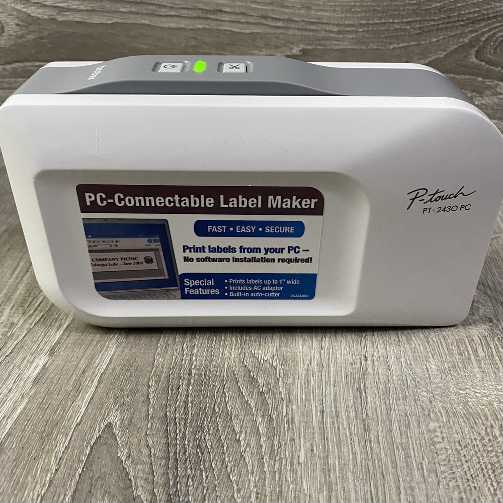 Brother P-Touch PT-2430PC Plug & Label Printer Professional Prints from PC🔥🔥🔥