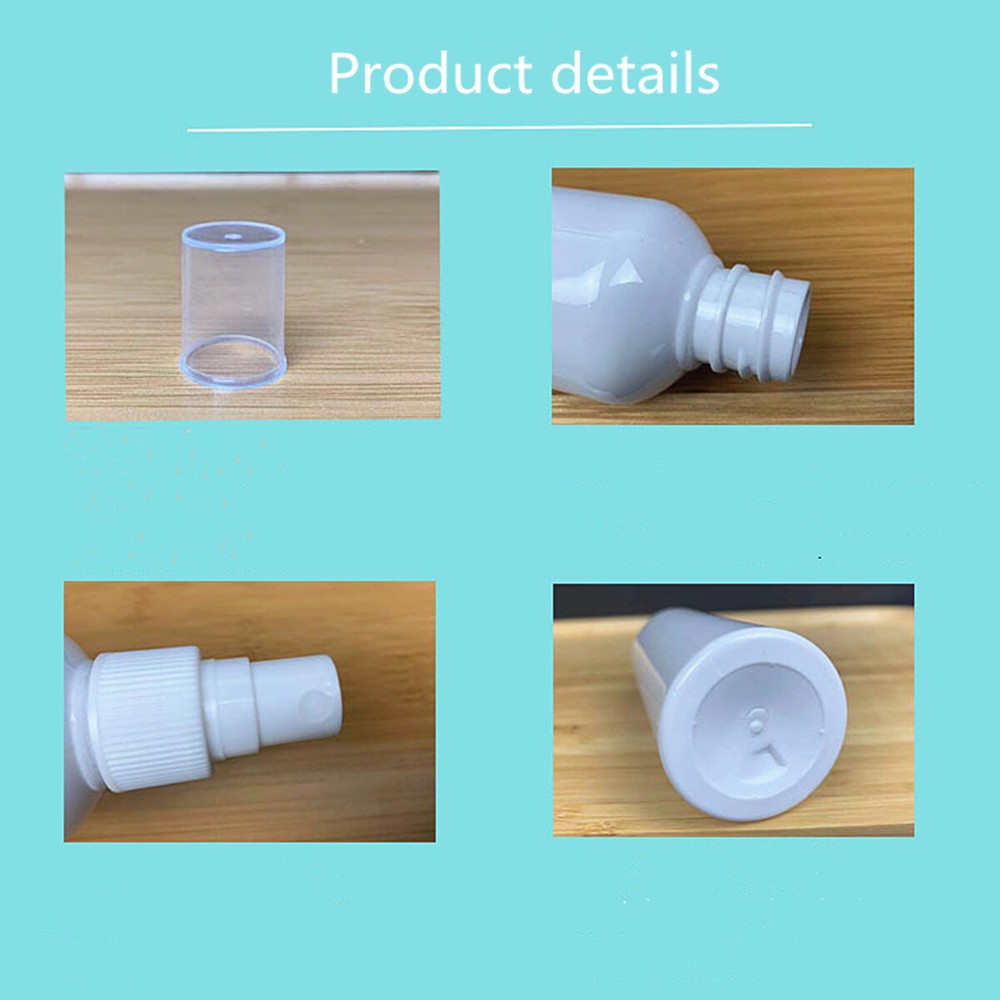 10pcs 30/50/100ML Plastic Perfume Atomizer Empty Spray Bottle Travel White