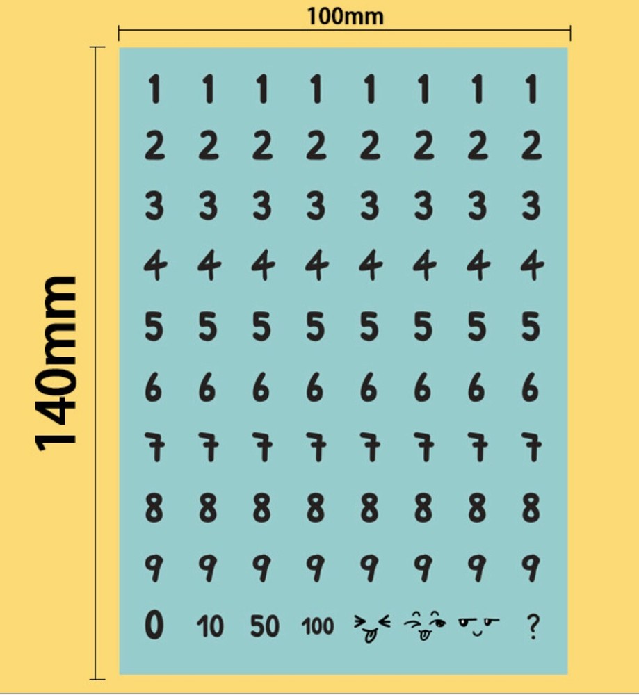 Letter and Number Sticker Sheets (4 Sheets), Crafts, Scrapbook, Diary, Journal