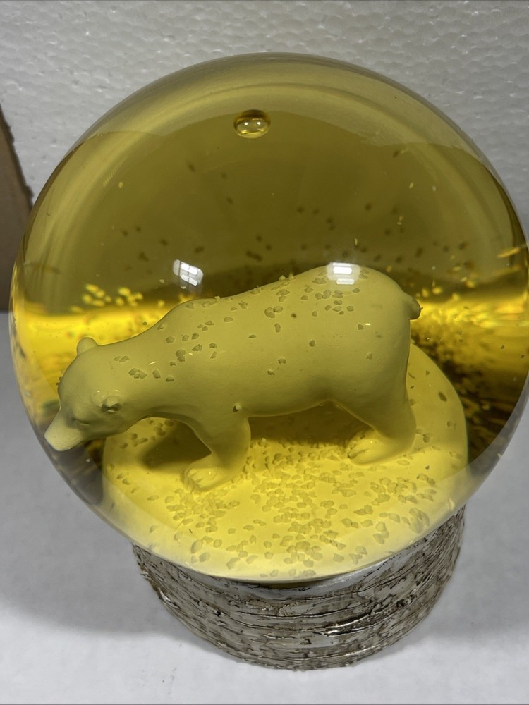 NORDIC Christmas Polar Bear Snow Globe 5”
