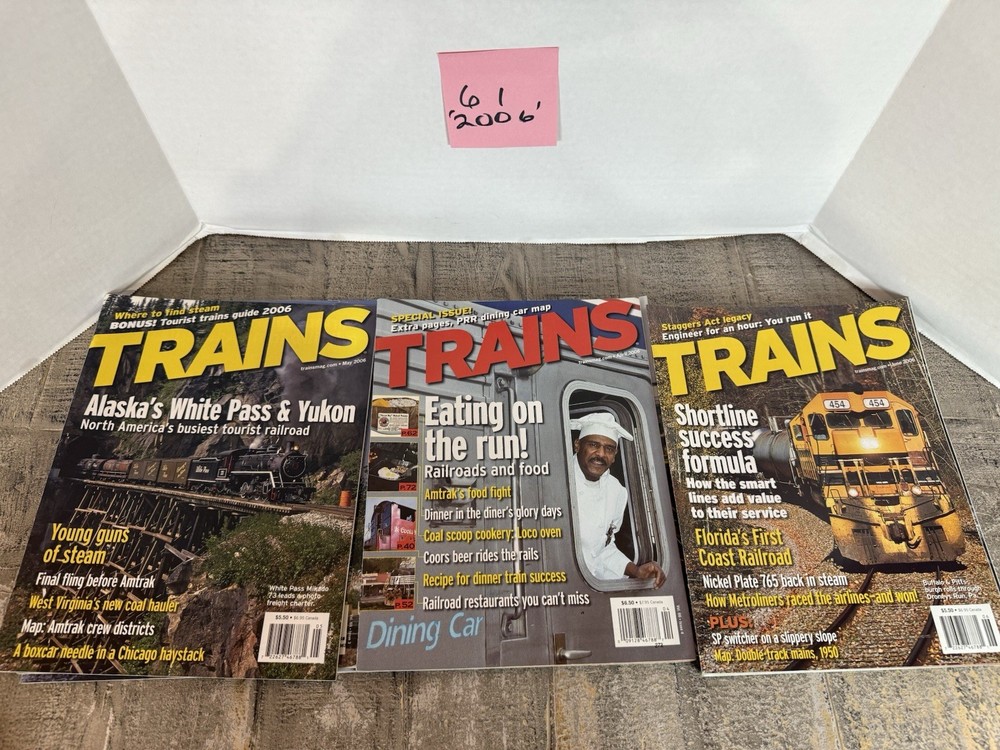 Trains Magazine Bundle Of 12 Issues #61 Year 2006
