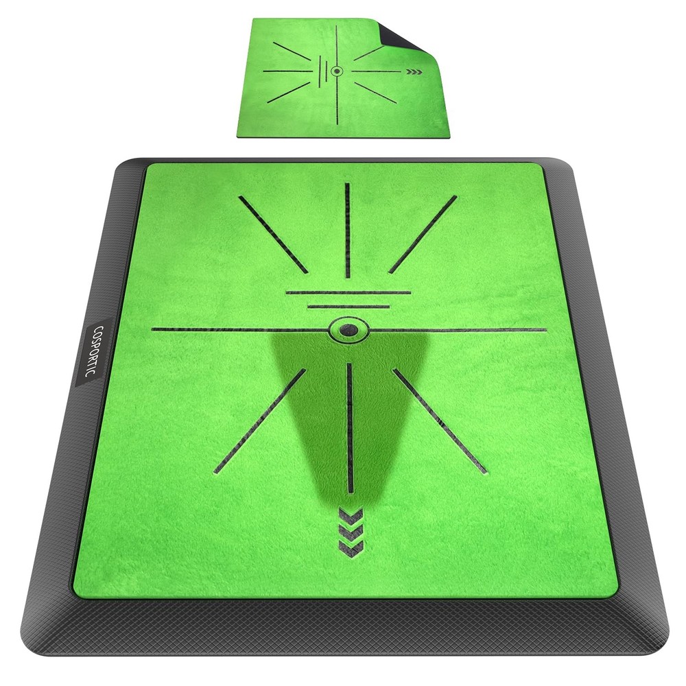 Golf Hitting Mat 16 x12 Swing Path Feedback Practice COSPORTIC Training Batting