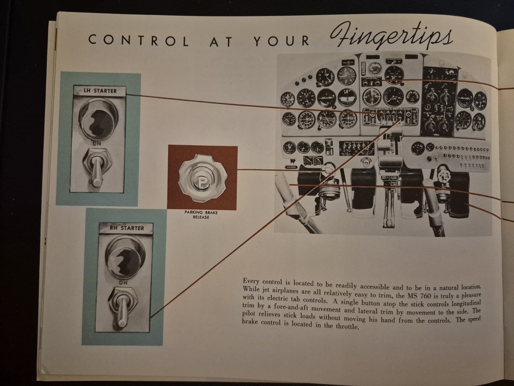 Original Beechcraft MS760 Brochure Will Be Professionally Packaged