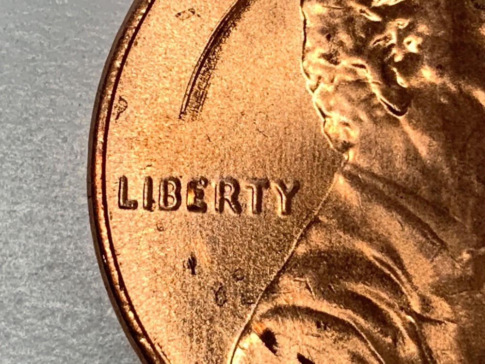 2022 D Lincoln Cent. Doubled die Obverse.