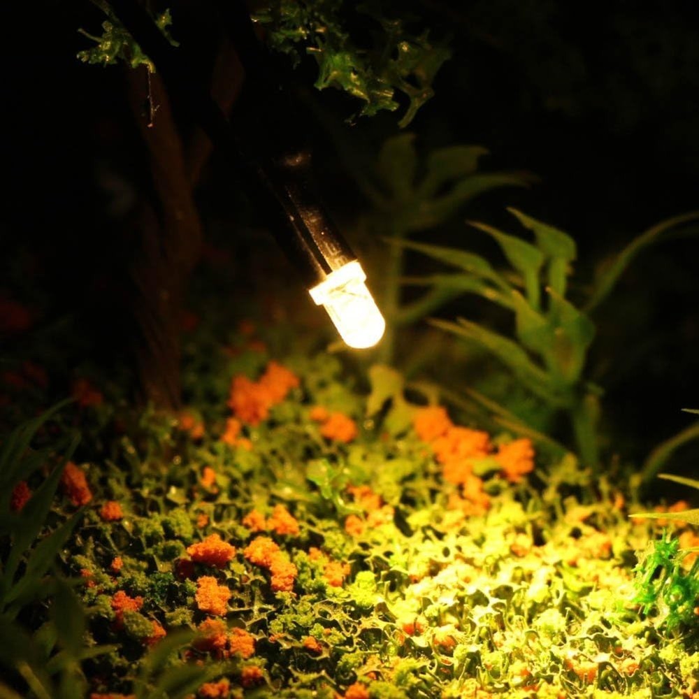 20 Pcs Warm White 3mm Pre-Wired LED Lights for Model Railroads & Projects