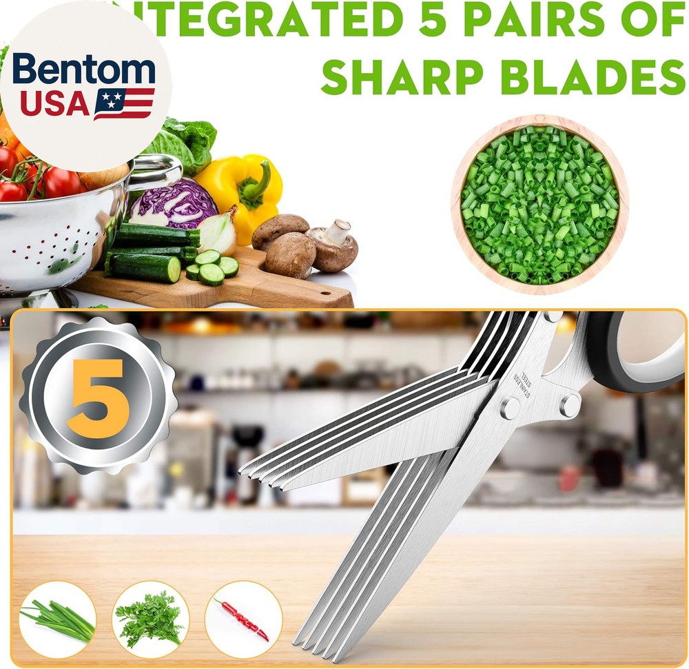 Fun Unique Kitchen Gadgets: Herb Scissors Set - Updated 2025 Cool Kitchen Tools