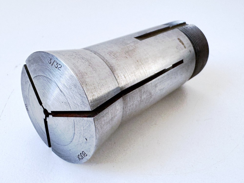 3/32" BUCK 5C Round Collet Internal & External Threads .09375" USA