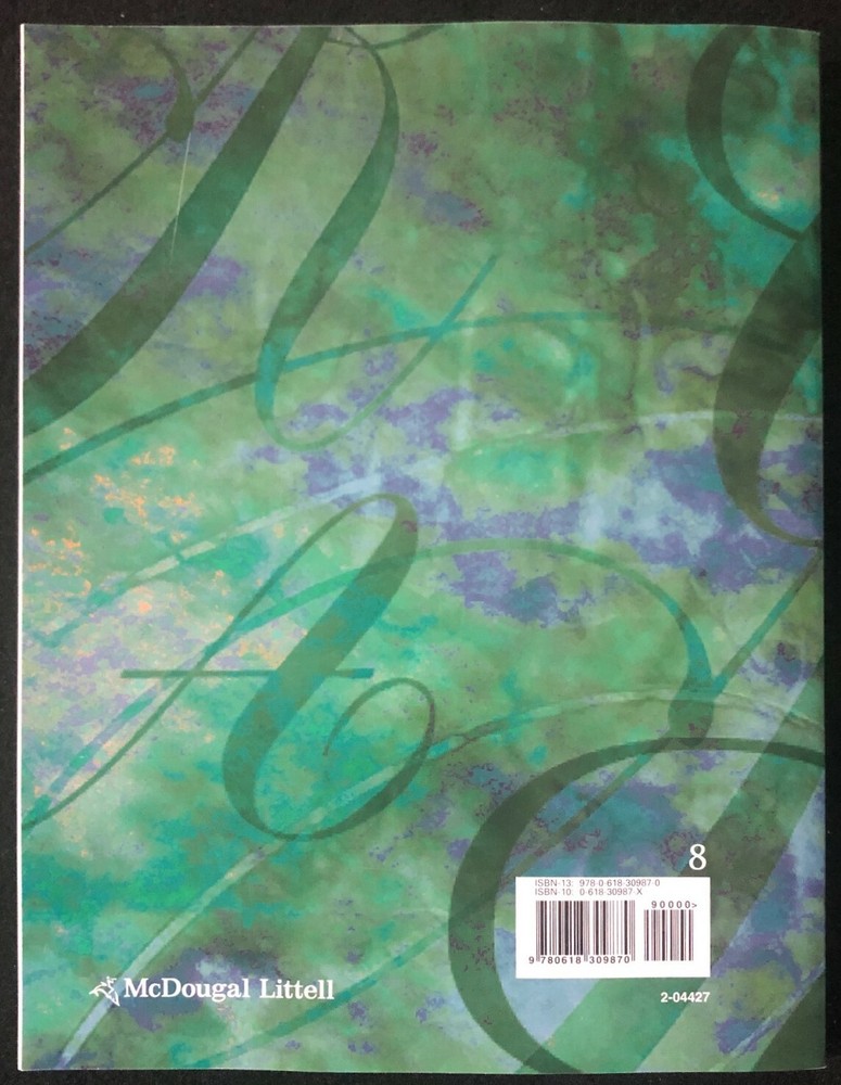 8th Grade - THE INTERACTIVE READER PLUS - The Language of Literature (2003)