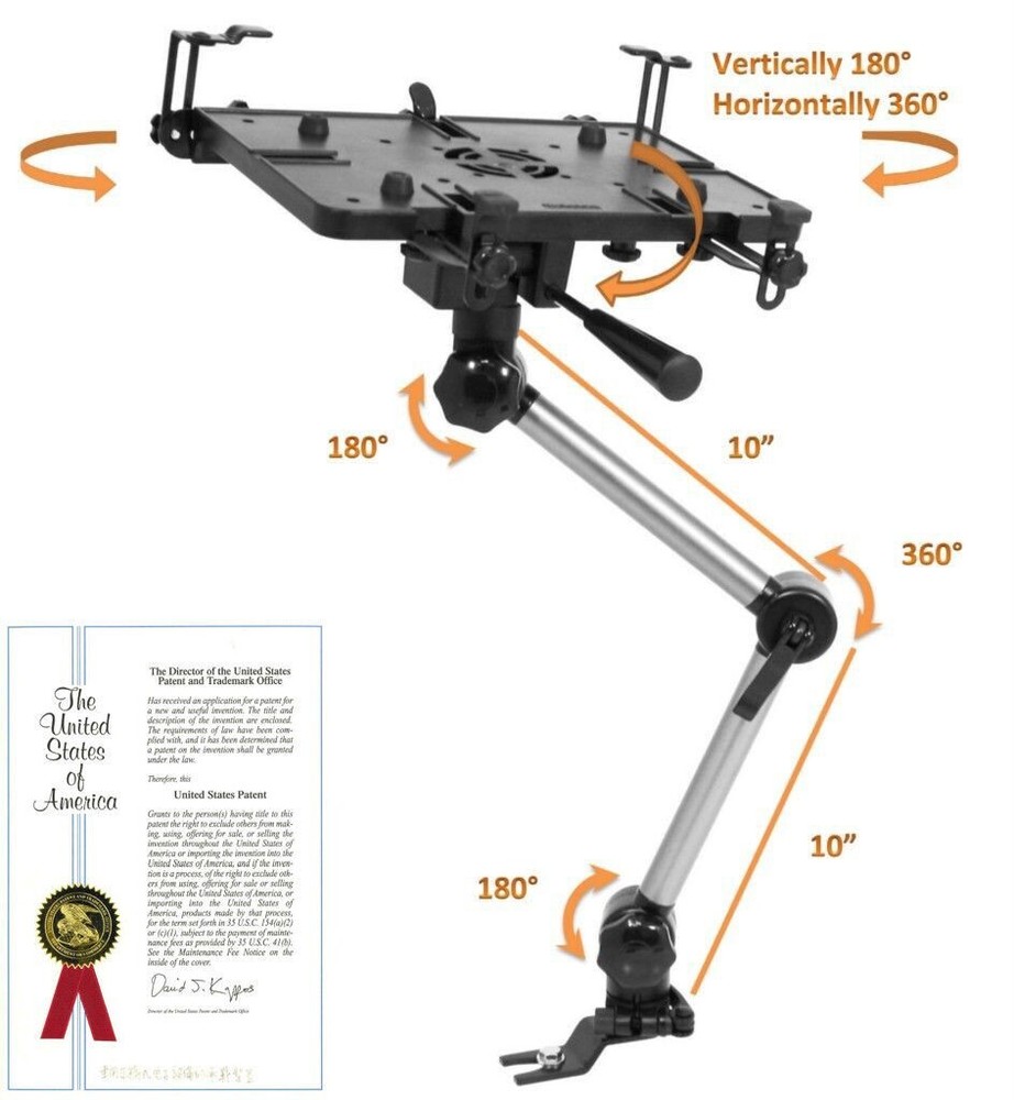 Mobotron Standard Universal Vehicle Mount for 10"-17" Laptops & Tablets