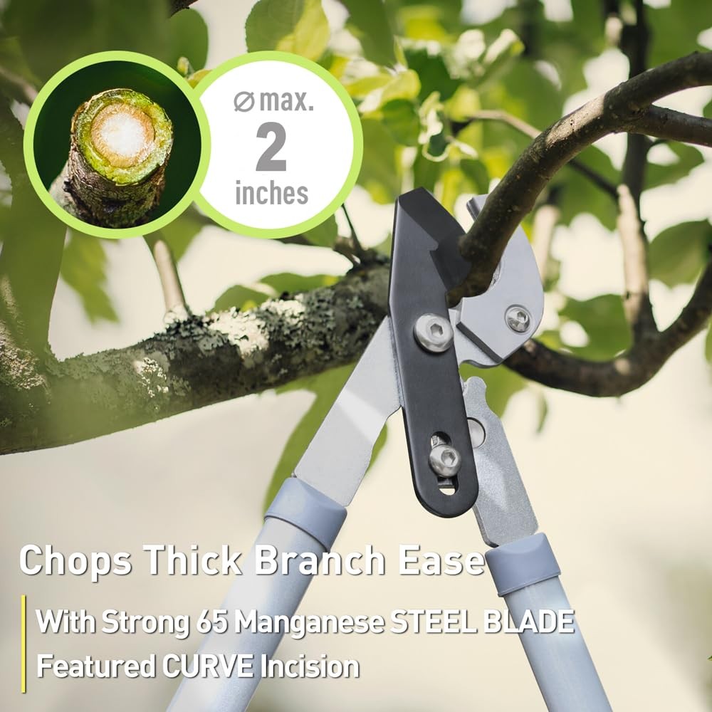 Garden Pruning Shears Hedge Clippers, Updated 3PCS Garden Shears Lopper Combo...