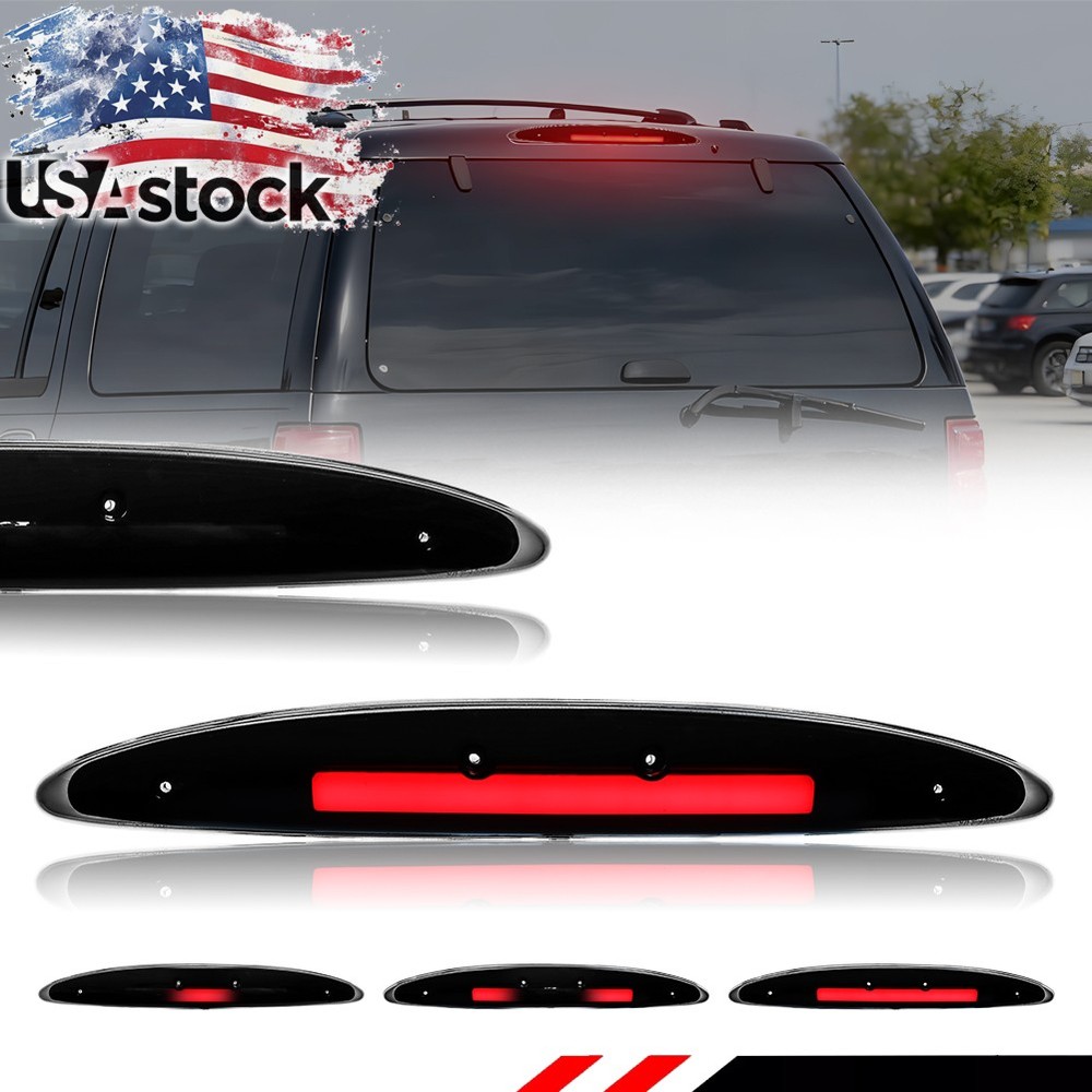 Smoke Lens Red LED 3rd Third Tail Brake Stop Light For 1997-2002 Ford Expedition
