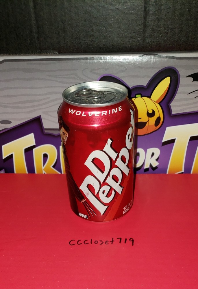 2003 X-men Wolverine Dr Pepper Can Unopened Empty No Hole
