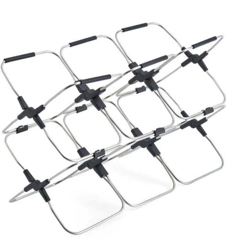 Rabbit space saver wine rack-holds 6 bottles-no assembly