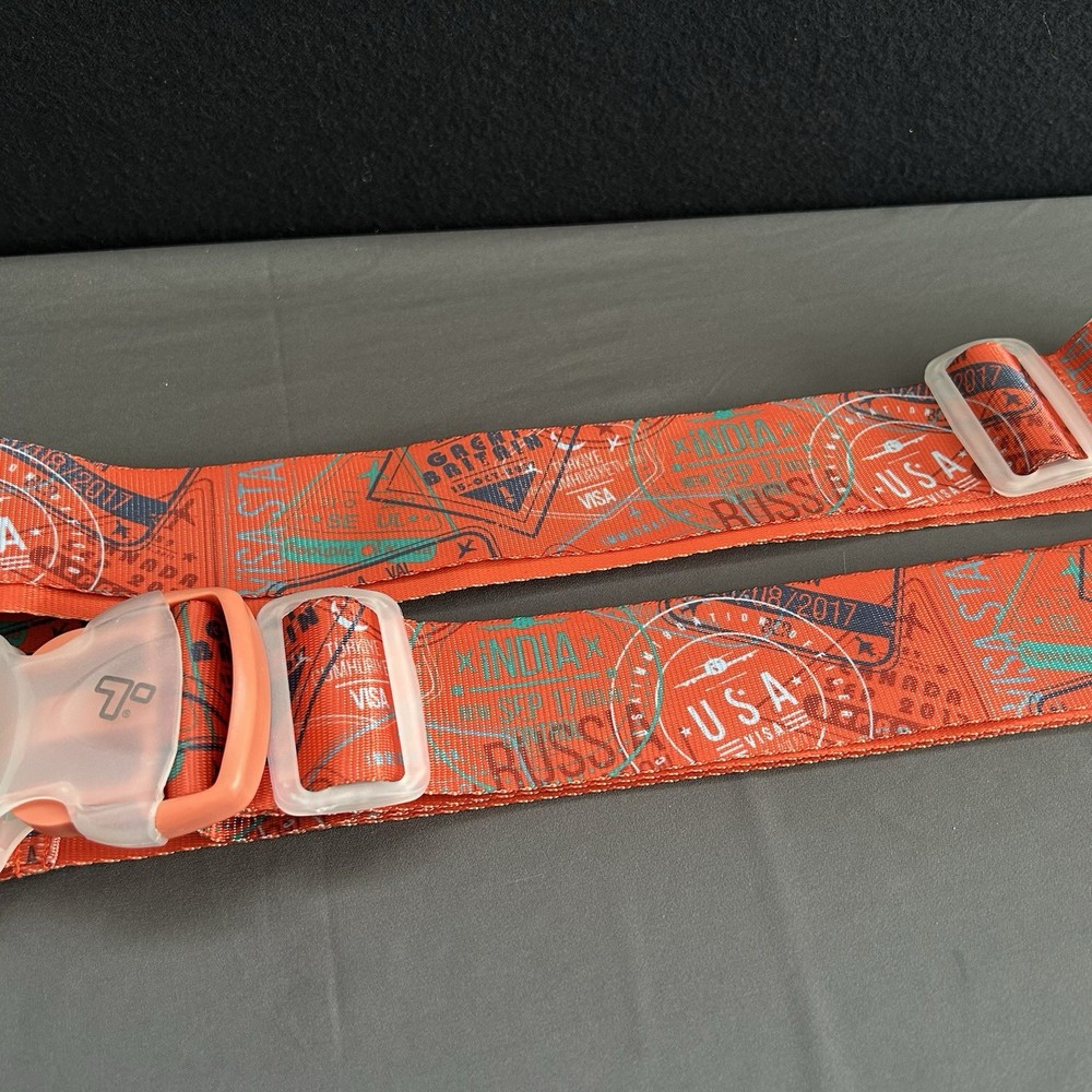 Luggage Security Strap Adjustable Fit Safe Identification Travel Accessory Set 2