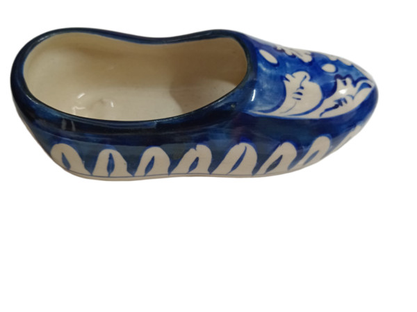Blue Pottery Shoe Decor