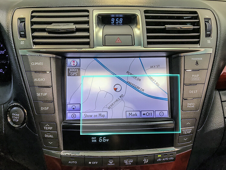 Crystal Clear Screen Protector for 2011 Lexus LS460L Vehicle Navigation