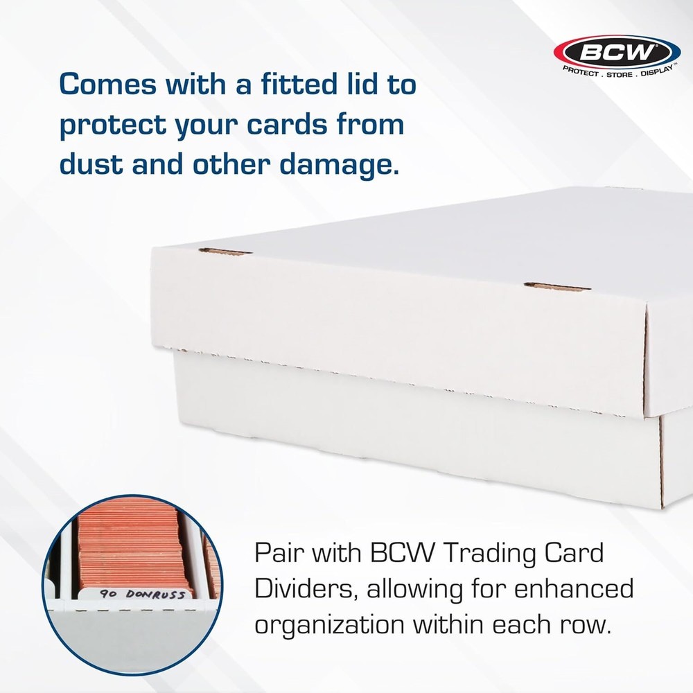 x25 BCW 3200 Count Monster Boxes Hold Baseball Trading Pokemon Card Safe Storage