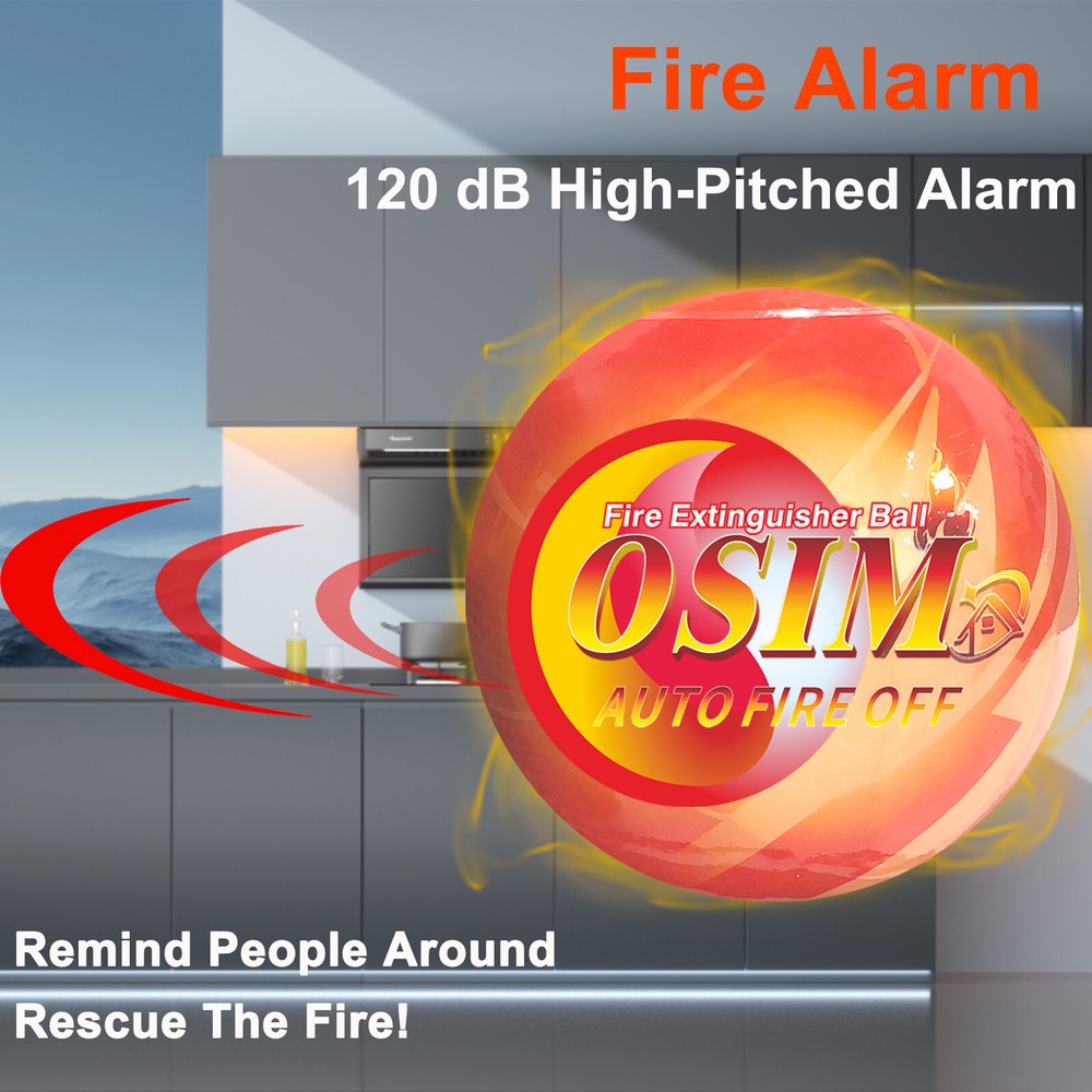 5 PCS Portable Automatic Fire Ball Extinguisher with Bracket and Hook Mount