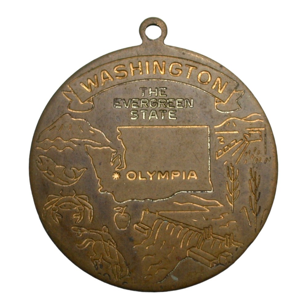 Washington The Evergreen State Olympia Medal