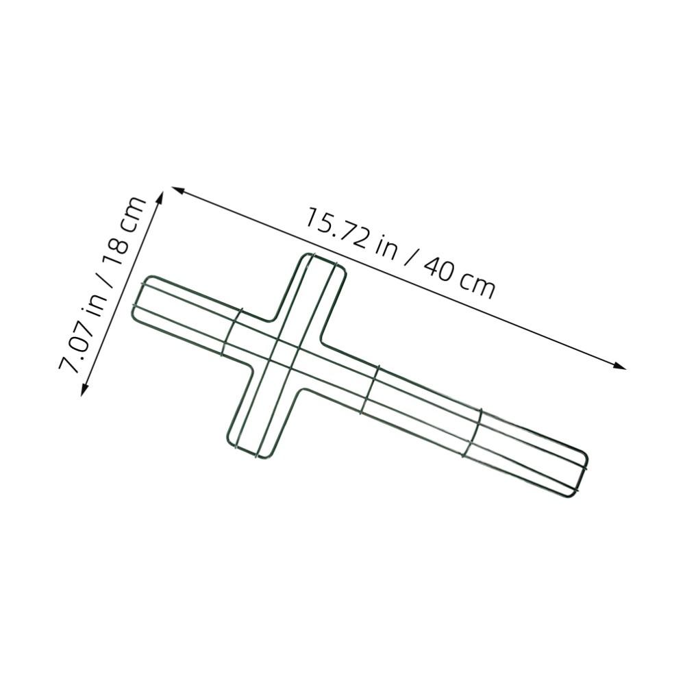 5 Pcs Wreath Macrame Ring Easter Door Cross Shaped Frame Wire Rings