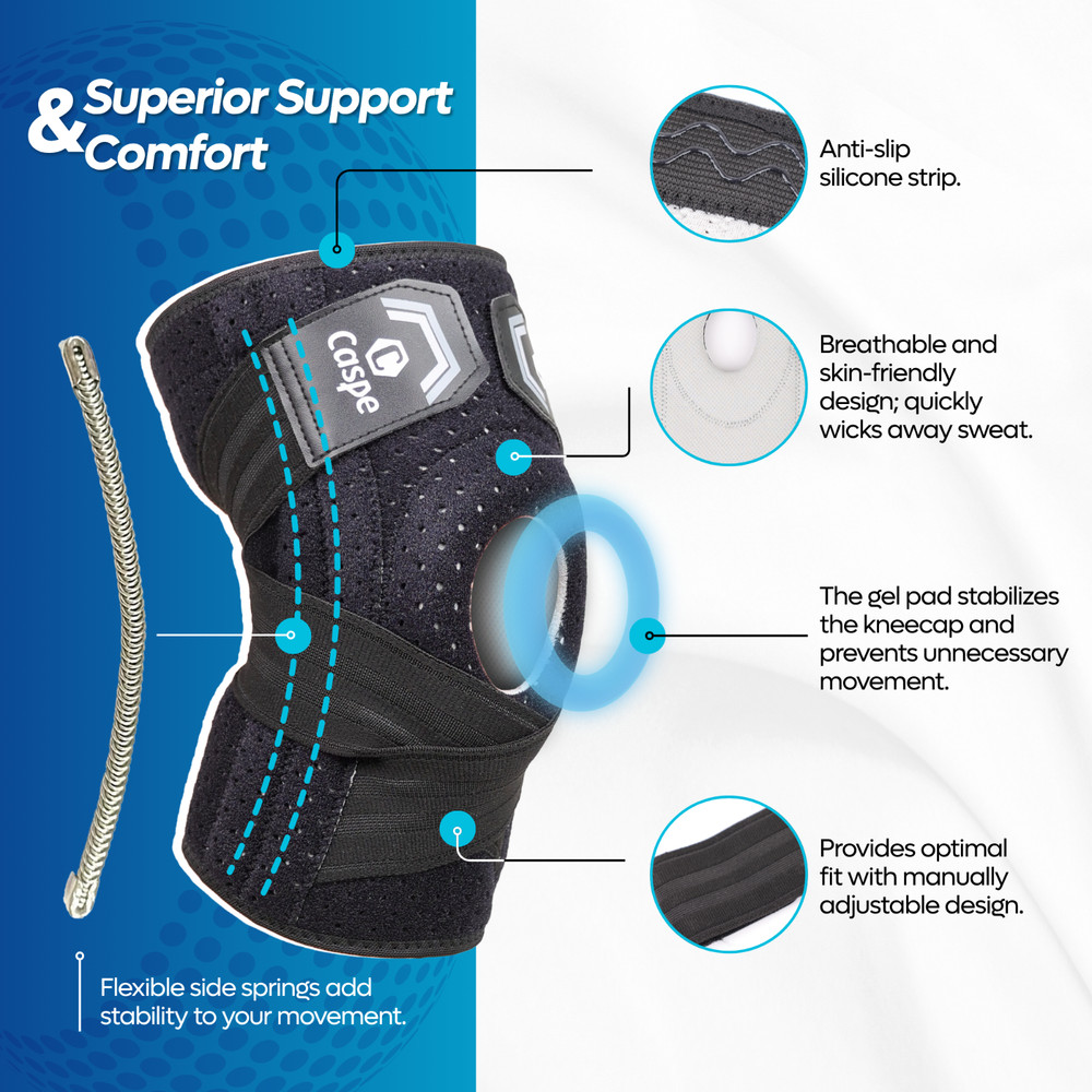 Knee Brace Adjustable Compression Support for Sport Joint Pain Arthritis Relief