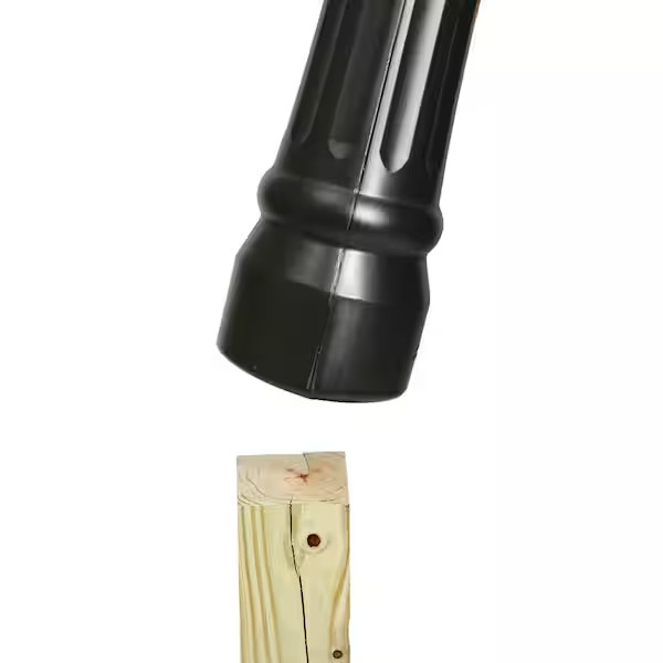 Large, Madison Mailbox and Post Kit, Black