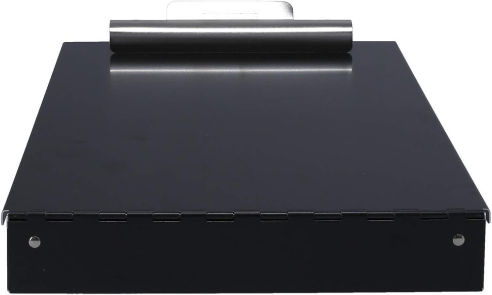 Saunders Metal Clipboard with Storage, Black Dual Layer Nursing Clipboard Folio,