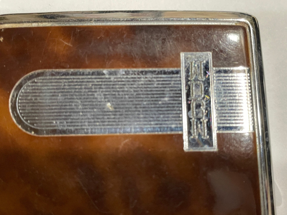RONSON Mastercase Lighter & Cig Case Combo. SHABBY BOX, NOT WORKING. Vintage.