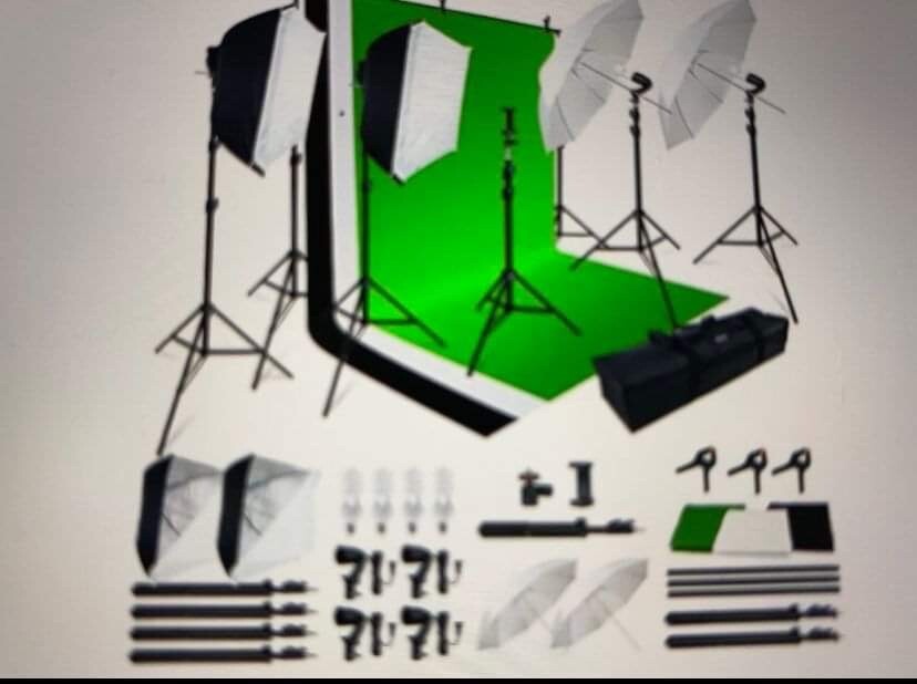 professional photographer light set