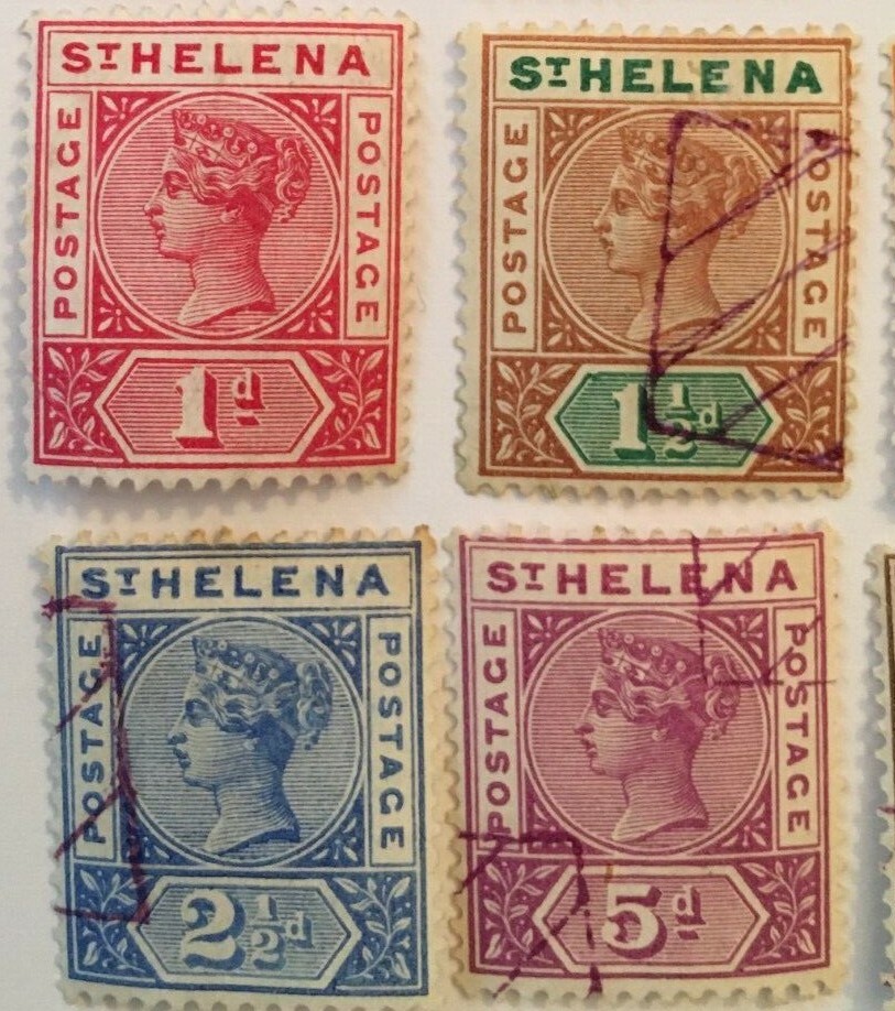 St Helena. 12 stamps from 1864
