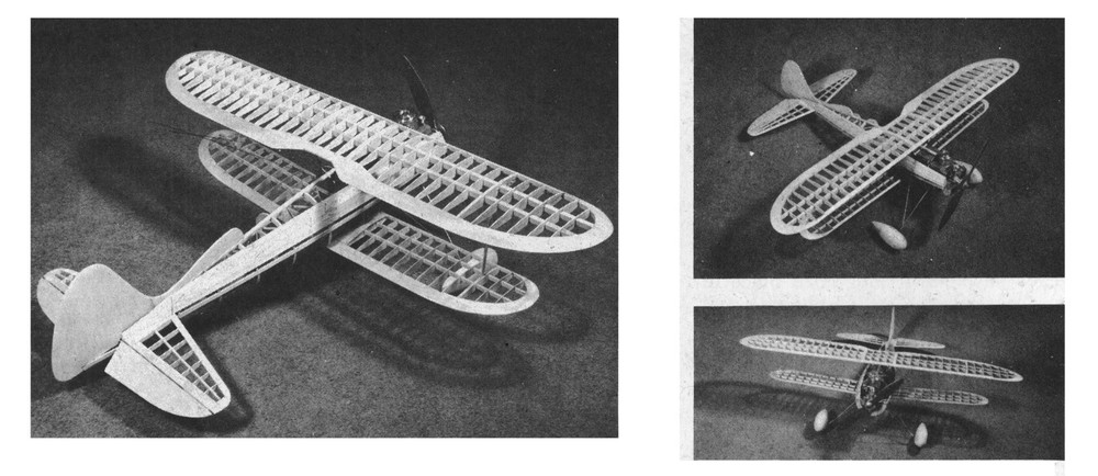 Model Airplane Plans (UC): Mutalator 36" Sport Biplane for .45 Engine