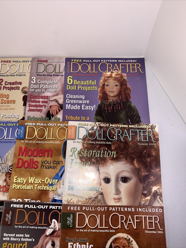 Doll Crafter full year set 2005 12 issues Crafter Magazines