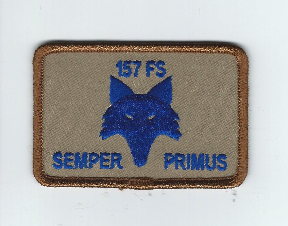 157th FIGHTER SQUADRON "SEMPER PRIMUS" hat patch
