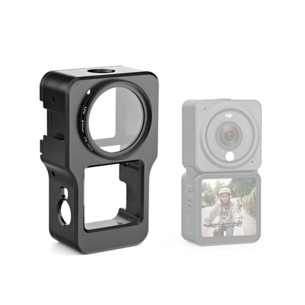 Camera Protective Frame Cover+UV Filter+Lens Cover+Adapter For DJI Action 2.