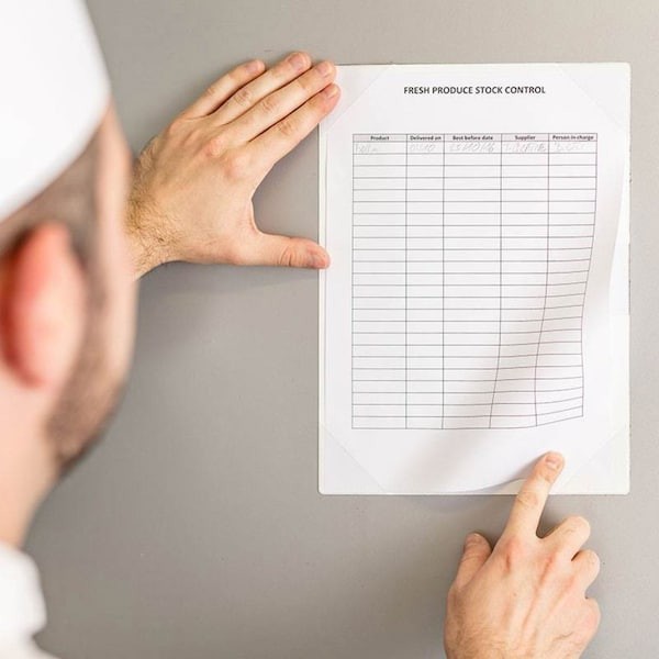 Sign Holder, Easy Write, Adhesive, Pk5, P15430