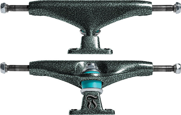 THUNDER TEAM T-II LEVIATHAN 149 BLK/GREEN TEXTURE TRUCKS SET